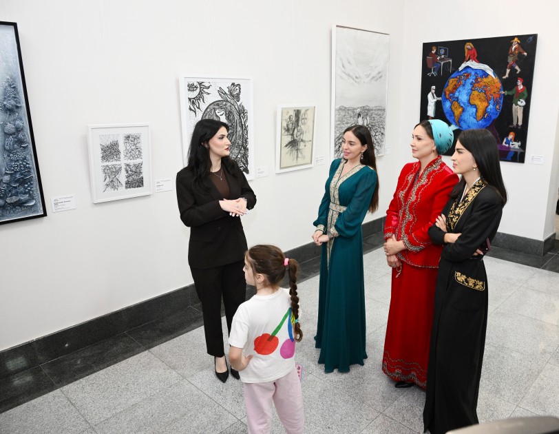 Aşqabadda MAMA “Ana təbiət” beynəlxalq incəsənət sərgisi açıldı - FOTOLAR