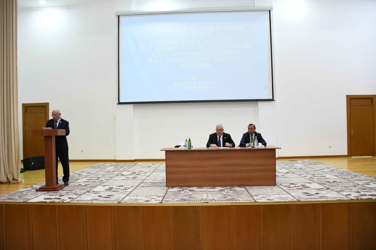 Ağdamda müşavirə keçirildi - FOTOLAR