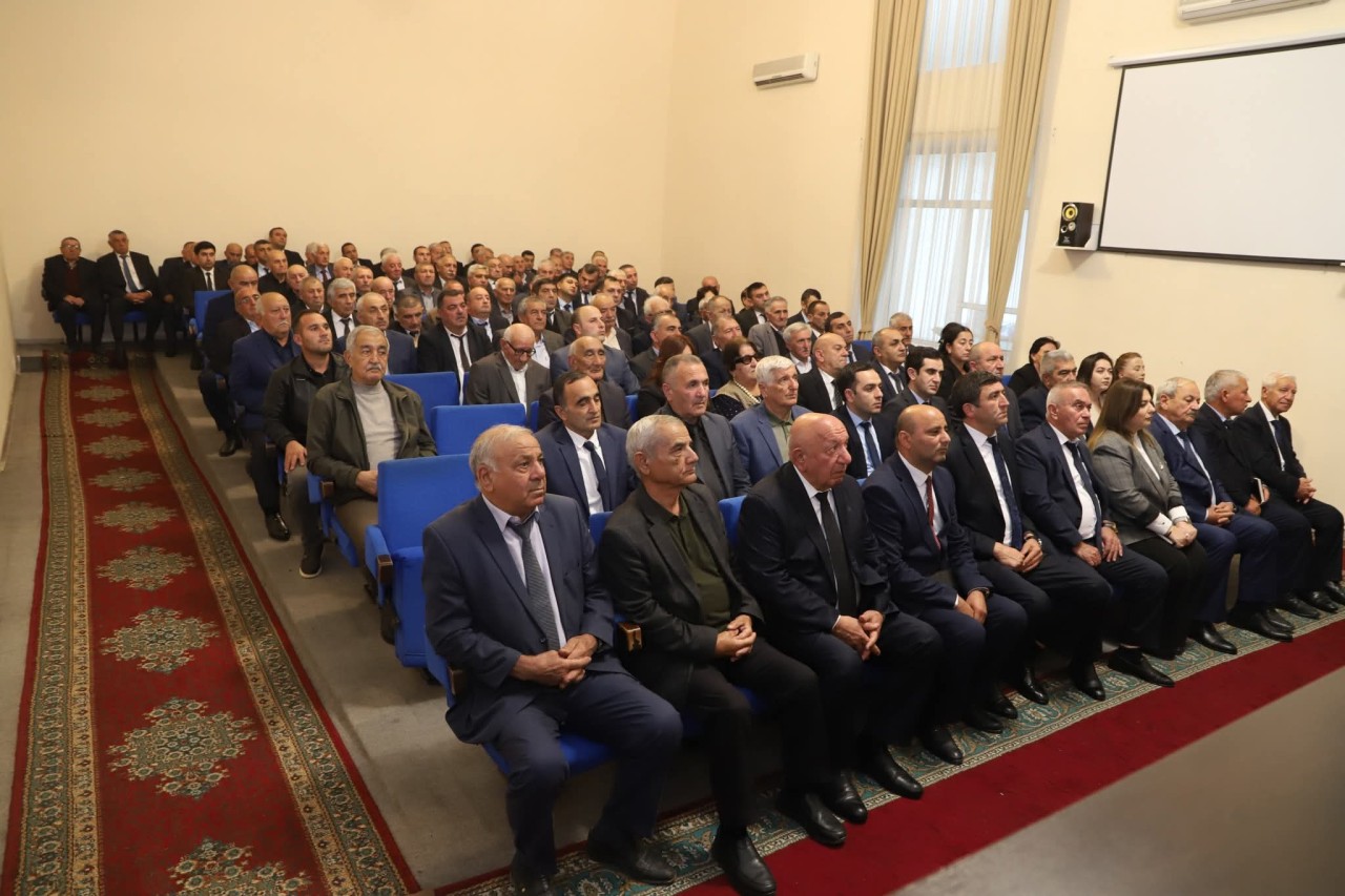 Ağstafa Rayon Ağsaqqallar Şurasının hesabat konfransı keçirilib - FOTOLAR
