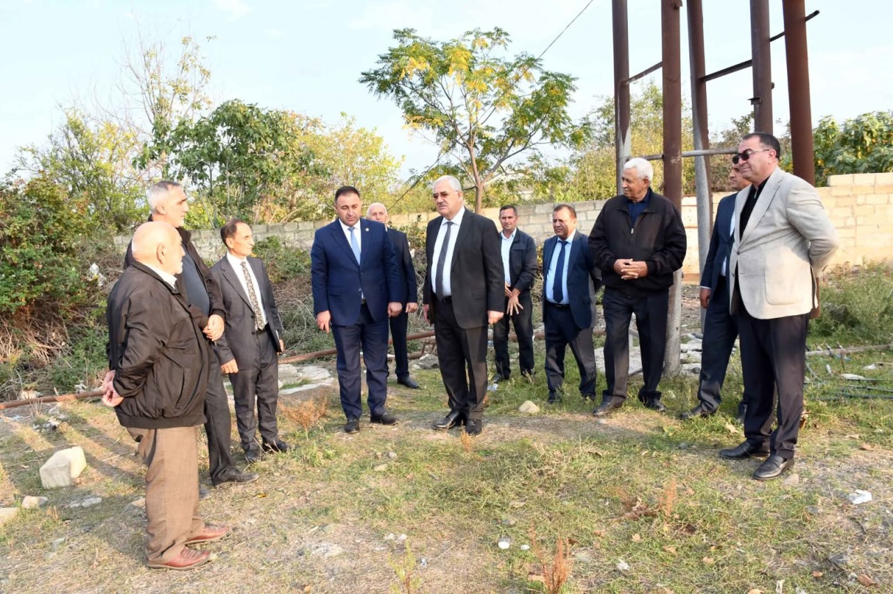 Ağdamın icra başçısı Vaqif Həsənov İmamqulubəyli kəndində - FOTOLAR