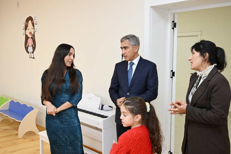 Şamaxının Göylər kəndində körpələr evi-uşaq bağçası istifadəyə verildi - FOTOLAR