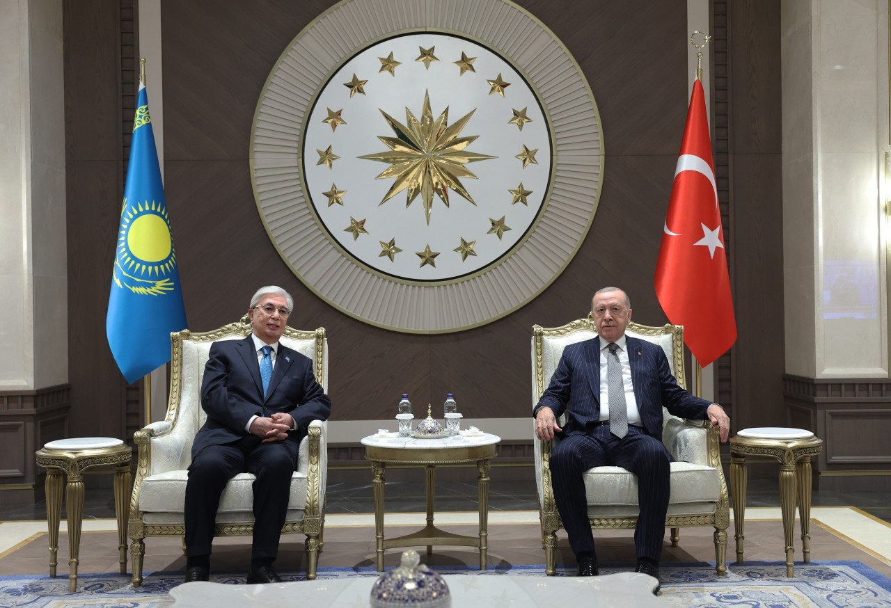 Tokayev Ankaraya gəldi - Ərdoğan qarşıladı (FOTOLAR)