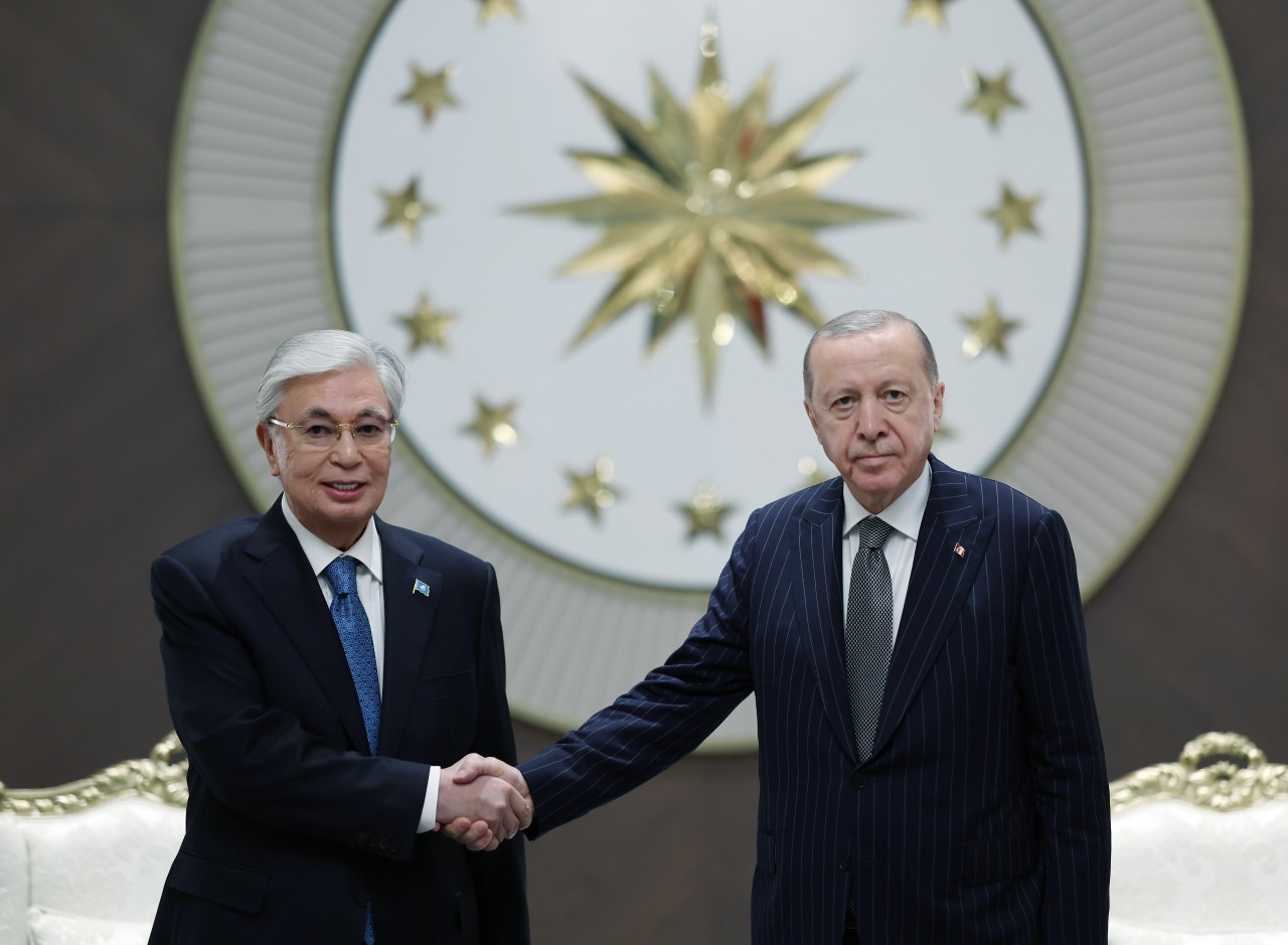 Tokayev Ankaraya gəldi - Ərdoğan qarşıladı (FOTOLAR)
