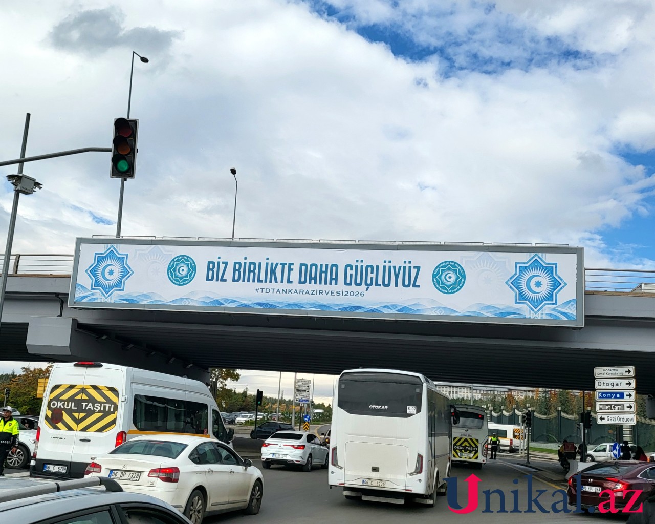 Ankaradakı göydələndə Azərbaycan bayrağı işıqlandırıldı - FOTOLAR
