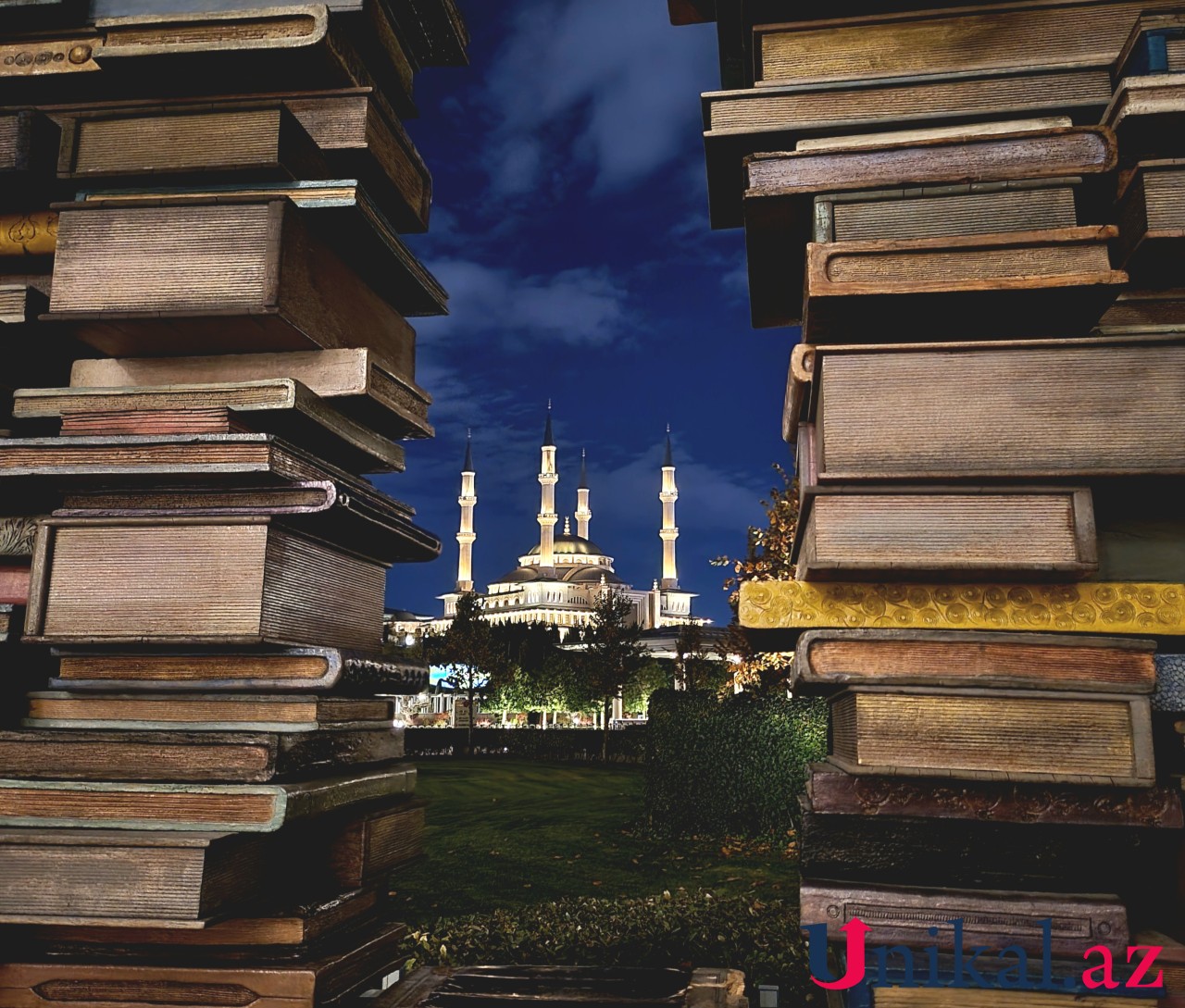 Ankaradakı göydələndə Azərbaycan bayrağı işıqlandırıldı - FOTOLAR