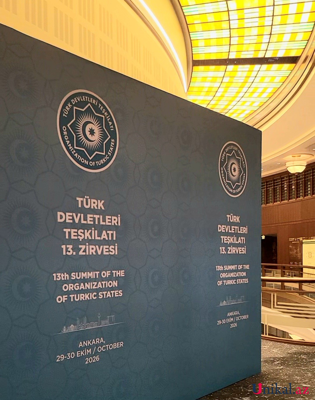 Ankaradakı göydələndə Azərbaycan bayrağı işıqlandırıldı - FOTOLAR