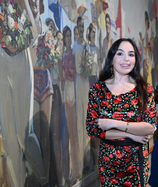 Leyla və Alyona Əliyevalar “ENQRAM” sərgisində - FOTOLAR