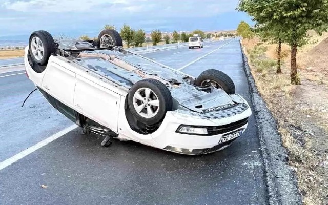 Tovuzda avtomobil aşdı - Yaralılar var
