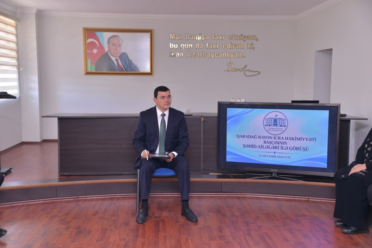 Qaradağ RİH-də şəhid ailələri ilə görüş keçirildi - FOTOLAR