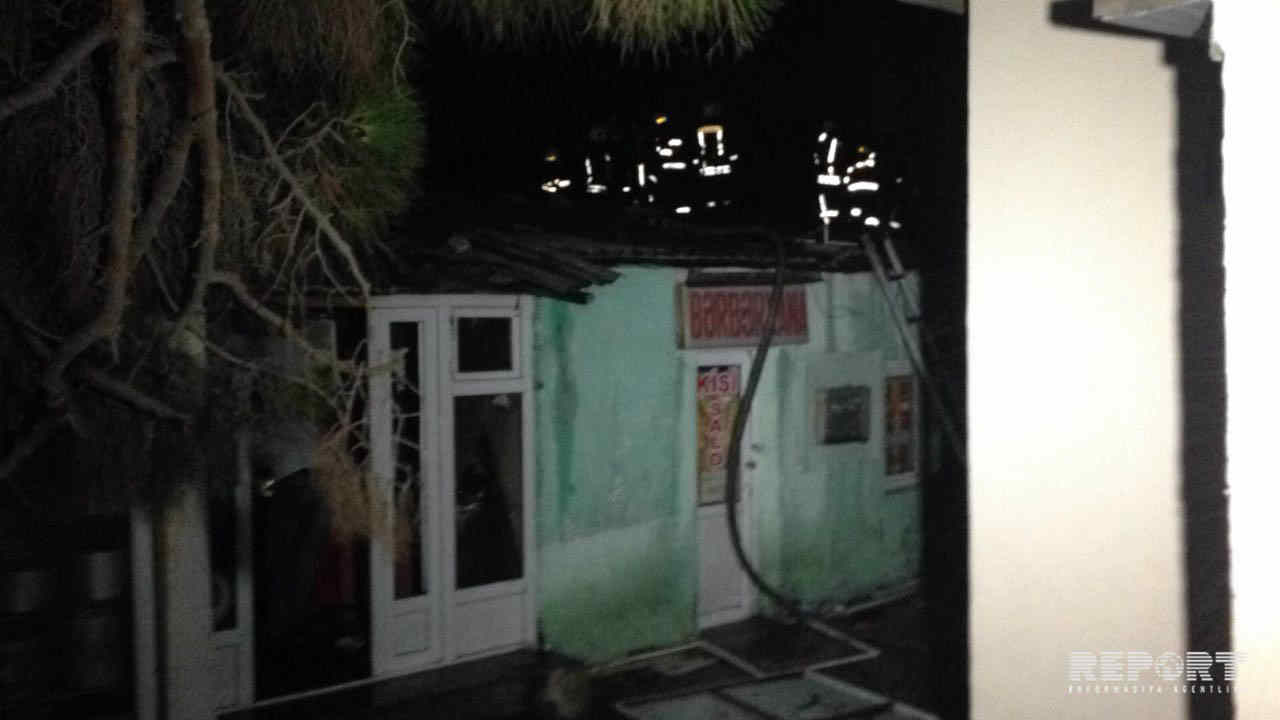 Sabunçu bazarında yanğın - FOTOLAR