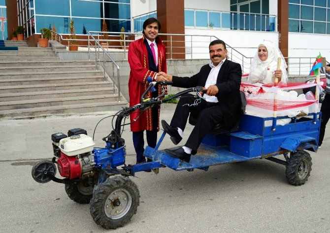 Azərbaycanlı qız türkə motosikletdə ərə getdi -  FOTOLAR