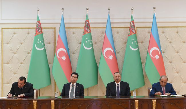 Azərbaycan-Türkmənistan sənədləri imzalandı -   FOTOLAR