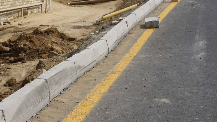 Azərbaycanda yol çökdü  - FOTO