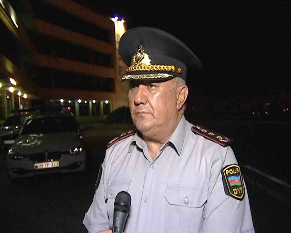 Bakıda sürücü yol polisinə hücum çəkdi -  FOTOLAR