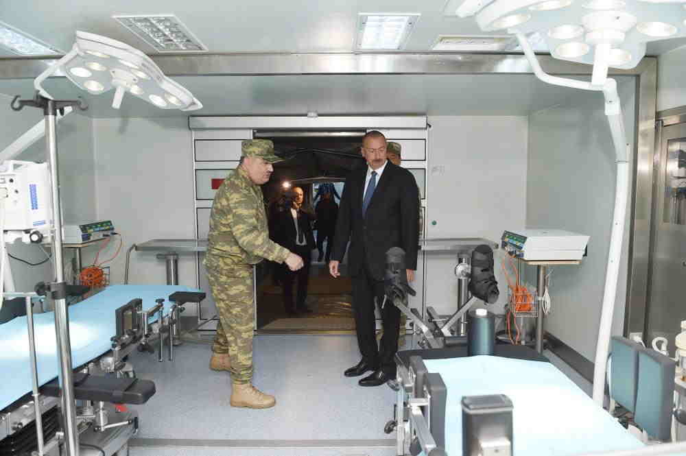 Prezident MN-nin hospitalının AÇILIŞINDA:  Nəcməddin Sadıkov  İlham Əliyevə raport verdi(FOTO)