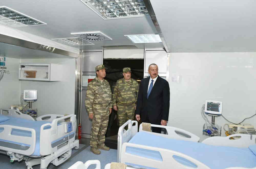 Prezident MN-nin hospitalının AÇILIŞINDA:  Nəcməddin Sadıkov  İlham Əliyevə raport verdi(FOTO)