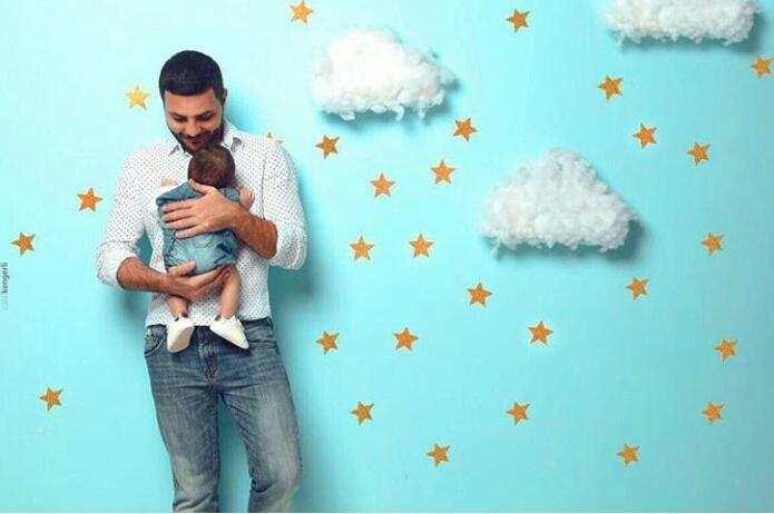 Elçin Cəfərov oğlu ilə -   FOTO