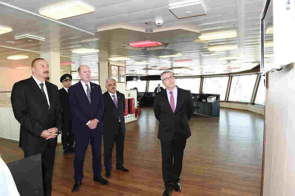 İlham Əliyev   Xankəndi gəmisində (FOTOLAR-YENİLƏNİB)