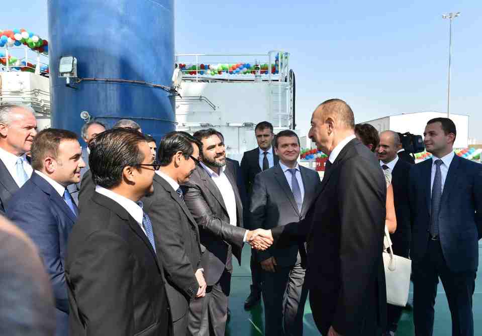 İlham Əliyev   Xankəndi gəmisində (FOTOLAR-YENİLƏNİB)