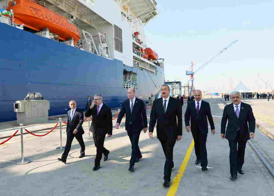 İlham Əliyev   Xankəndi gəmisində (FOTOLAR-YENİLƏNİB)