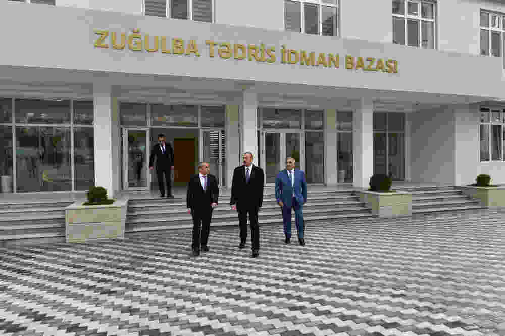 Mikayıl Cabbarov Prezidentə  İdman bazasını təqdim etdi - FOTOLAR-YENİLƏNİB