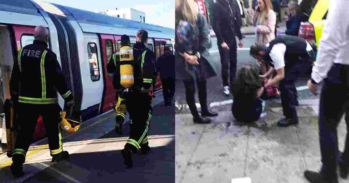 Metroda PARTLAYIŞ:    Sərnişinlər yandı - 2 (FOTO-VİDEO)