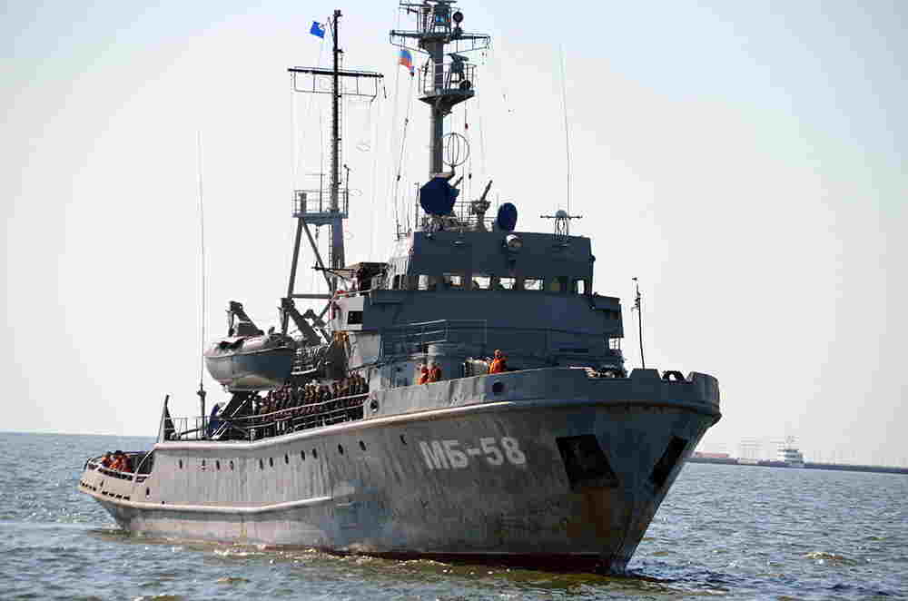 Rusiya hərbi gəmiləri   BAKIDA - VİDEO-FOTO