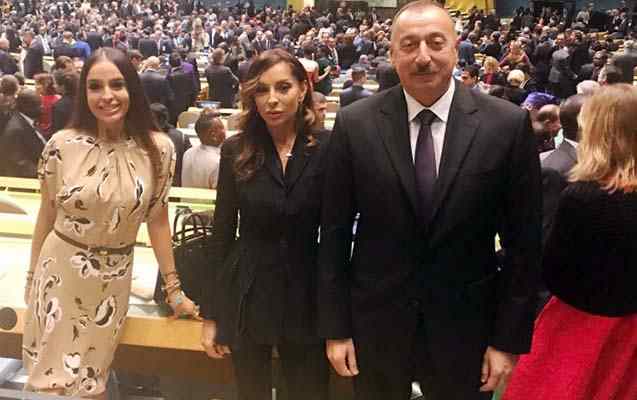 Prezident xanımı və qızı ilə BMT-də -  FOTOLAR