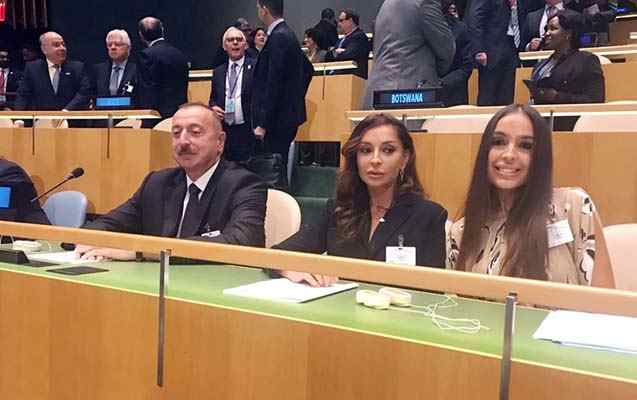 Prezident xanımı və qızı ilə BMT-də -  FOTOLAR