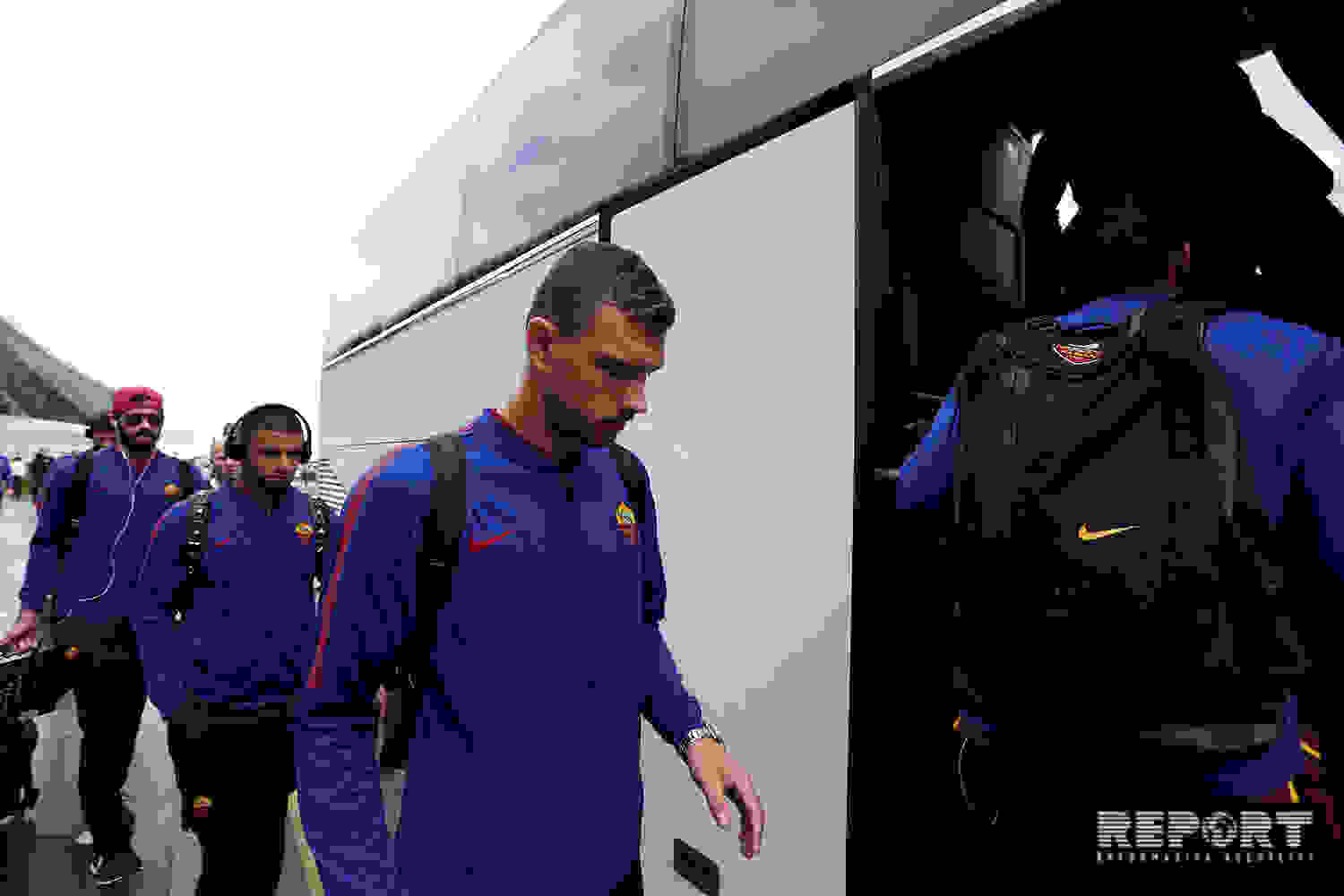 Roma klubu Bakıda -   FOTOLAR