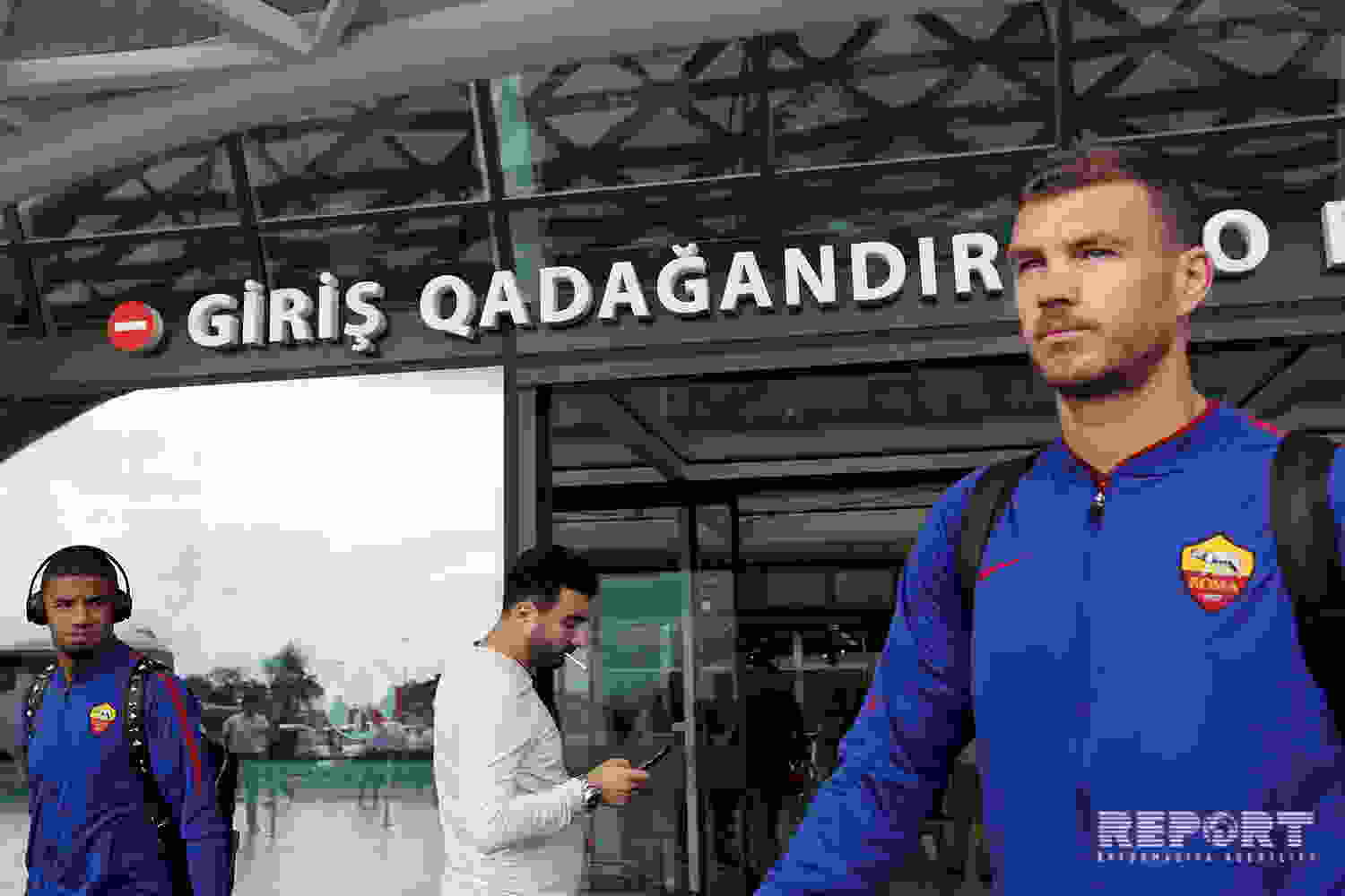 Roma klubu Bakıda -   FOTOLAR