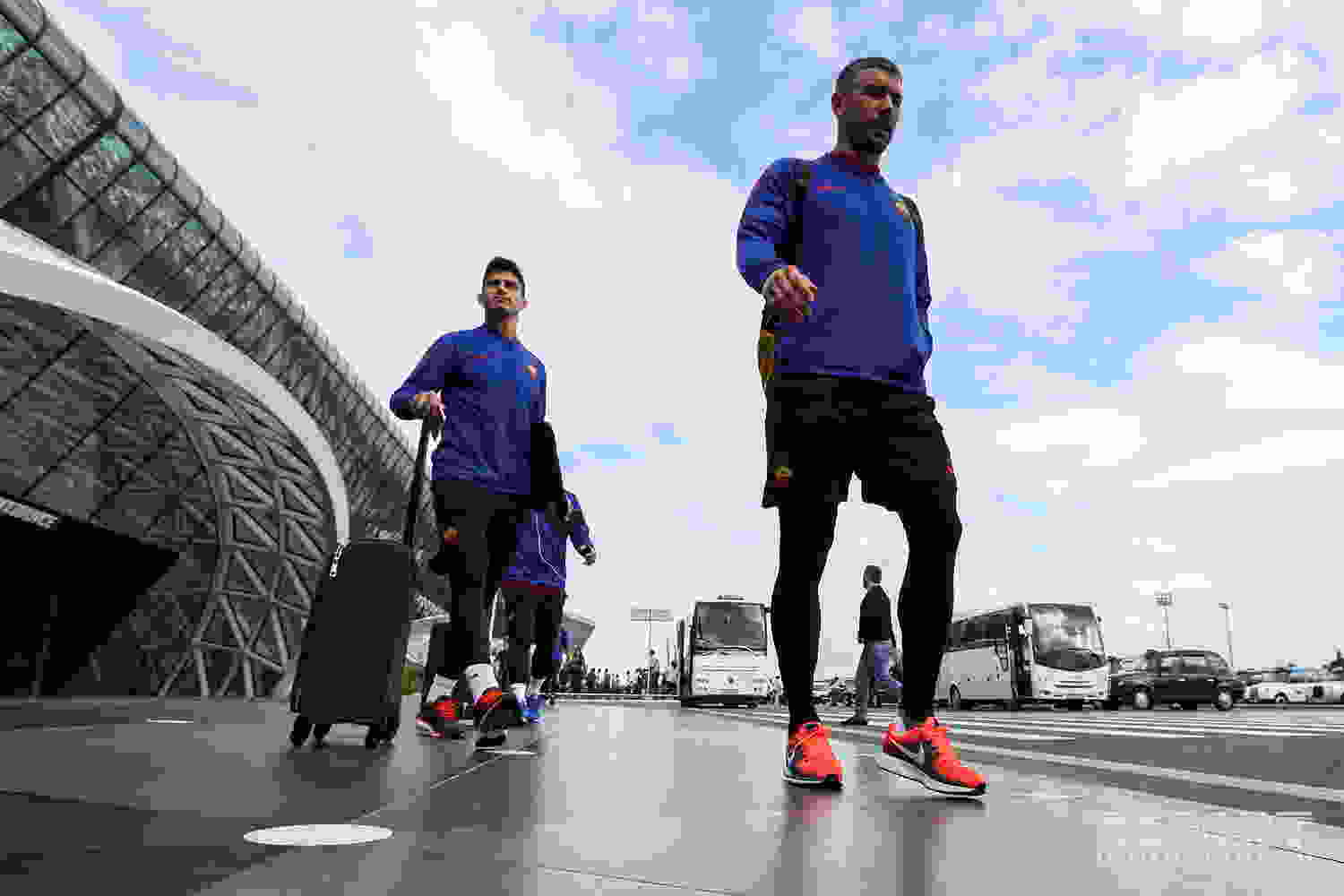 Roma klubu Bakıda -   FOTOLAR