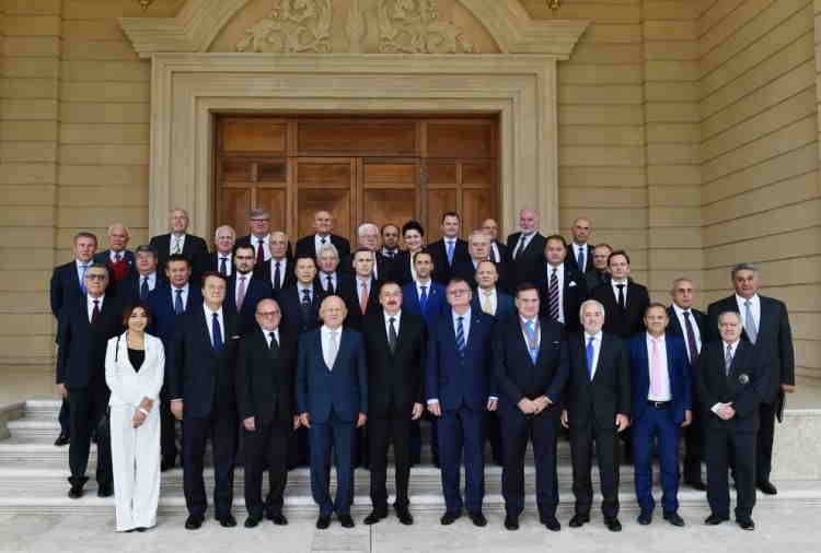 Prezident beynəlxalq idman təşkilatlarının nümayəndələrini   qəbul etdi (FOTO)