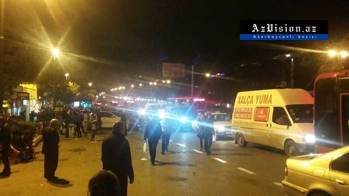 Bakıda güclü tıxac var -  Hərəkət dayanıb (FOTOLAR)