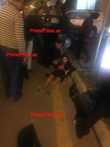 Bakıda taksi 3 qadını vurdu -  FOTOLAR