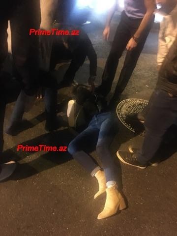 Bakıda taksi 3 qadını vurdu -  FOTOLAR