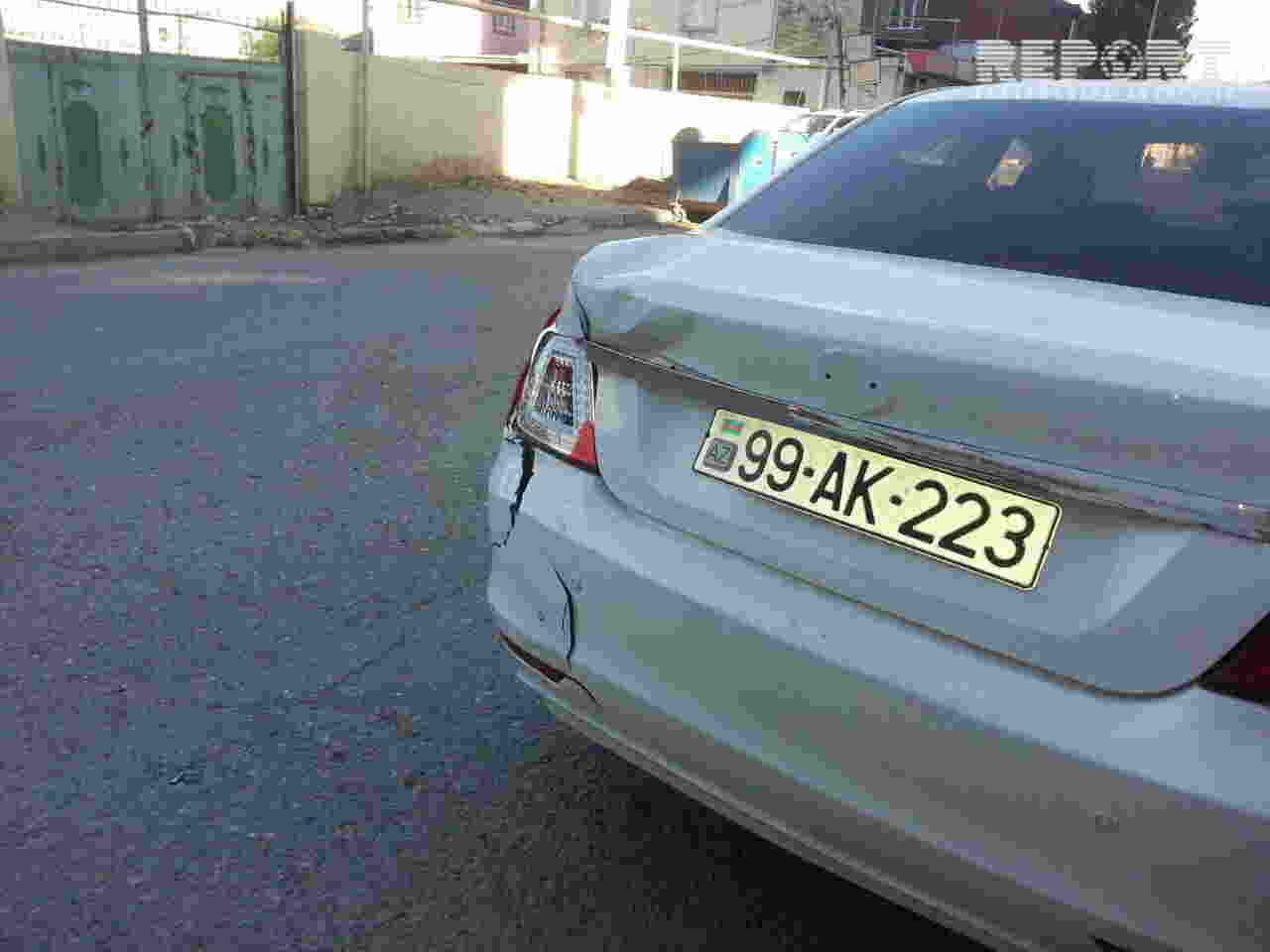 Sərnişin avtobusu qəzaya uğradı -  FOTOLAR