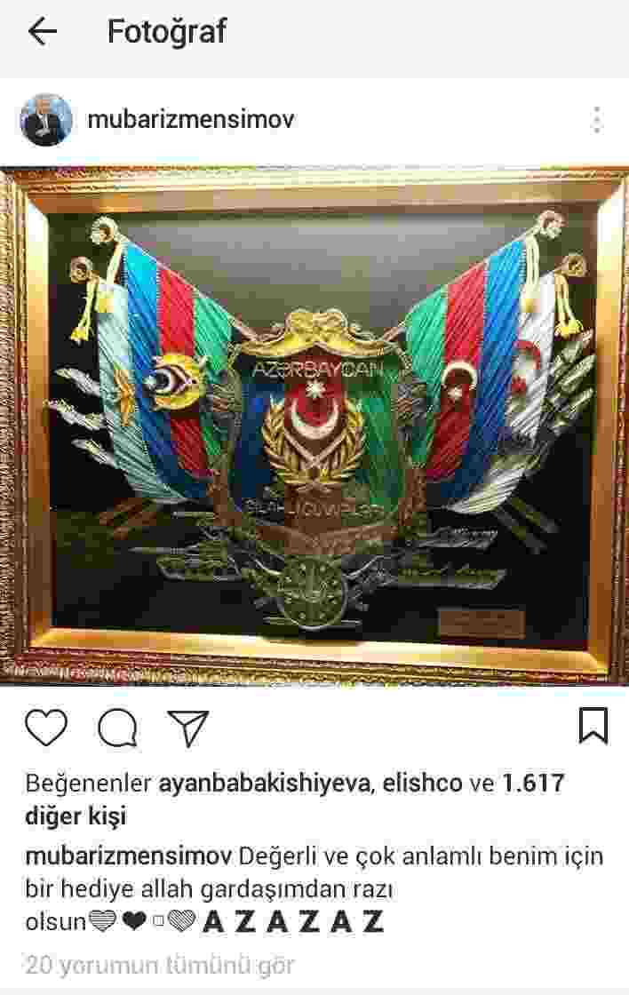 Ramil Səfərov Mübariz Mənsimova bunu hədiyyə etdi -   VİDEO