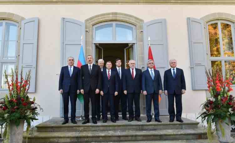 İlham Əliyevlə Sarkisyan təkbətək görüşdü -   YENİLƏNİB-FOTO