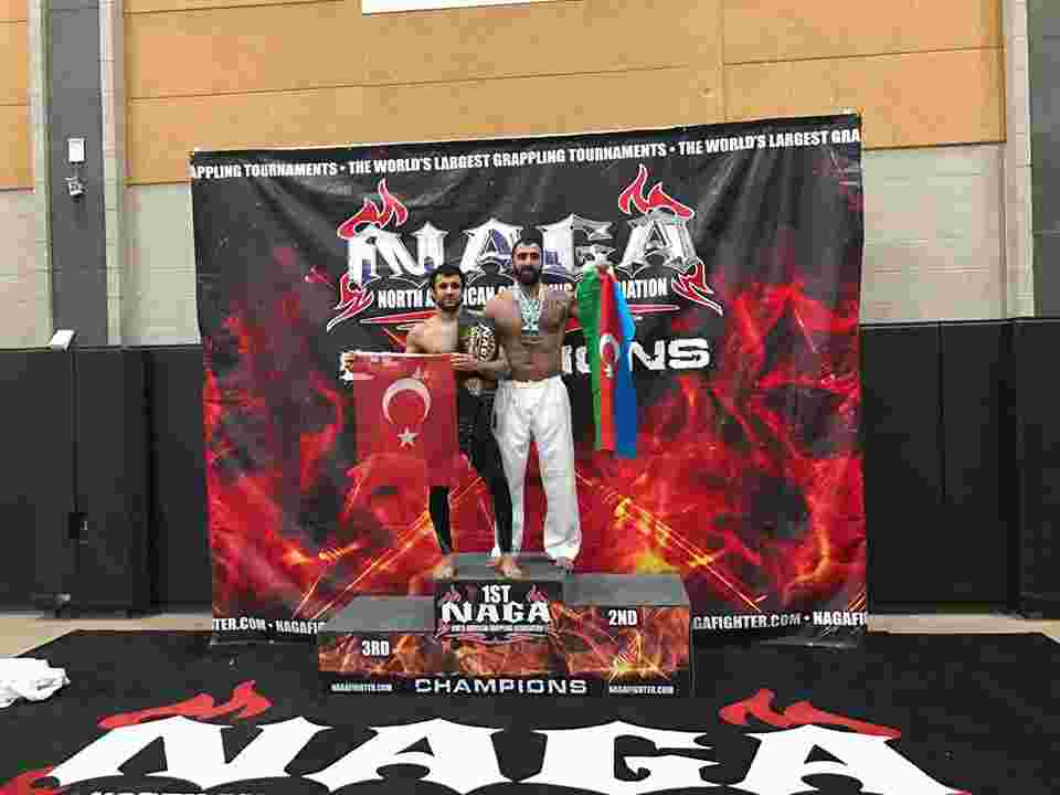 İdmançılarımız Amerikada   Azərbaycan və Türkiyə bayraqlarını dalğalandırdı - FOTO