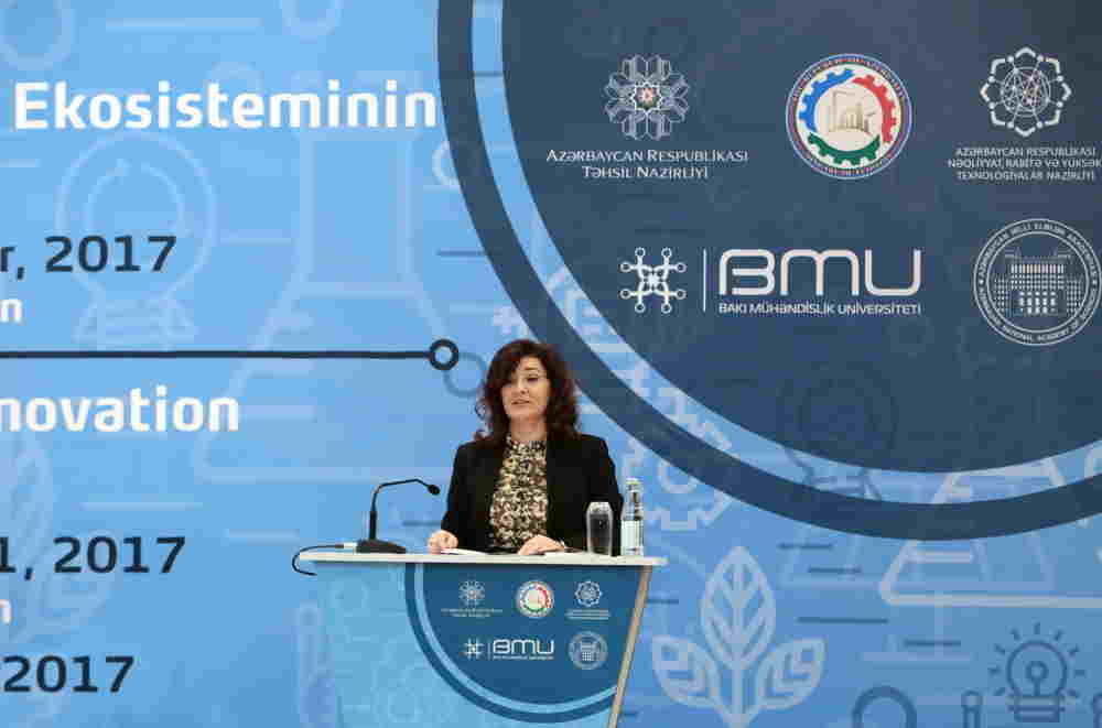Leyla Əliyeva Mikayıl Cabbarovla seminarda -   FOTOLAR