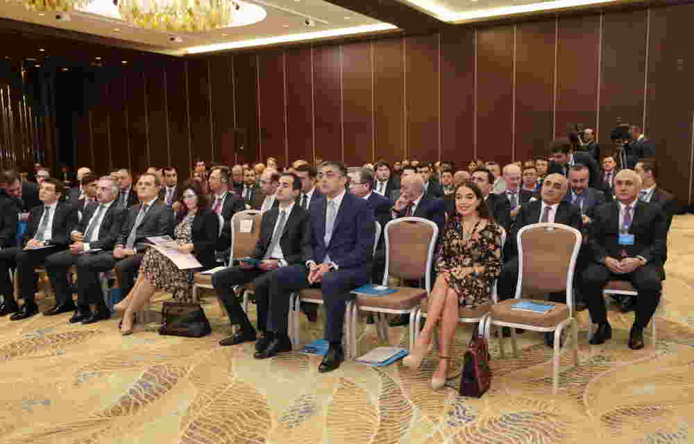 Leyla Əliyeva Mikayıl Cabbarovla seminarda -   FOTOLAR