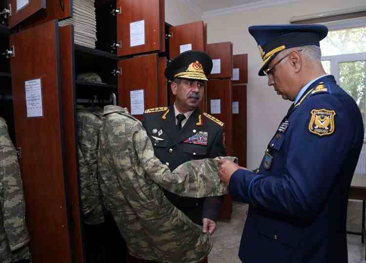 Zakir Həsənov zenit-raket sistemlərinin döyüş hazırlığını yoxladı - FOTOLAR