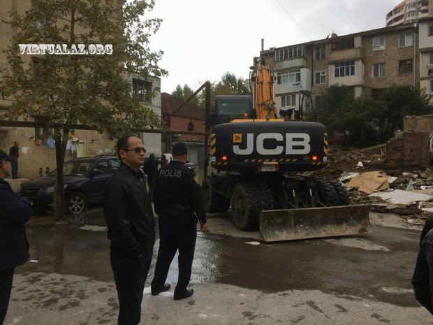 Bakıda məhkəmə qərarını gözləmədən ağacları kəsib bina tikən kimdir? -   VİDEO-FOTOLAR