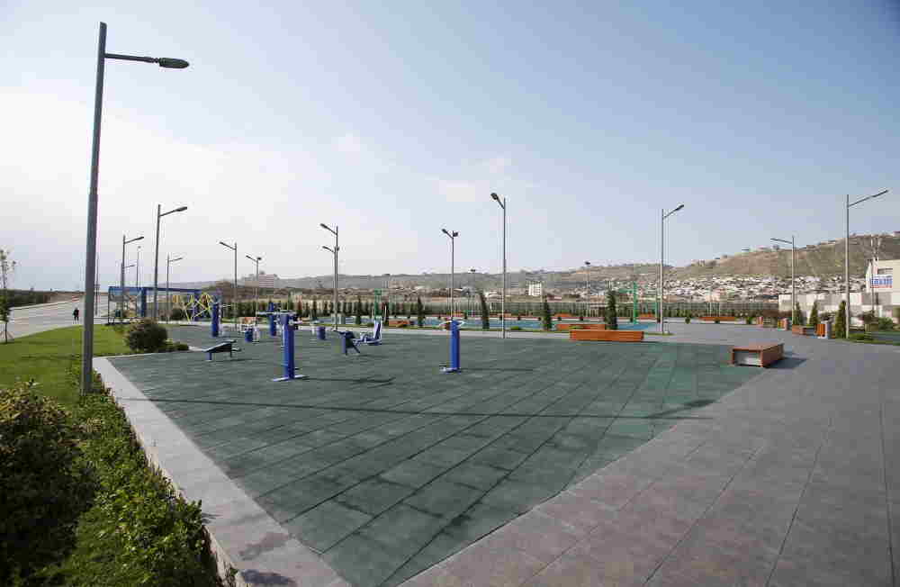 Prezident idman və istirahət parkını istifadəyə verdi -  FOTOLAR