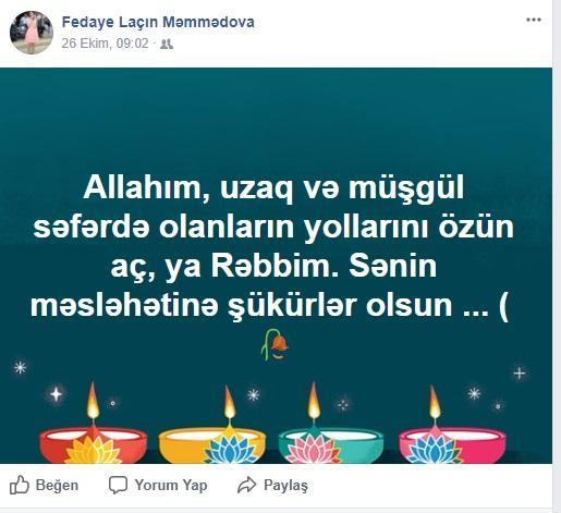 Fədaya Laçın qaçan məhbusun sevgilisi çıxdı:  FAKTLAR, STATUSLAR