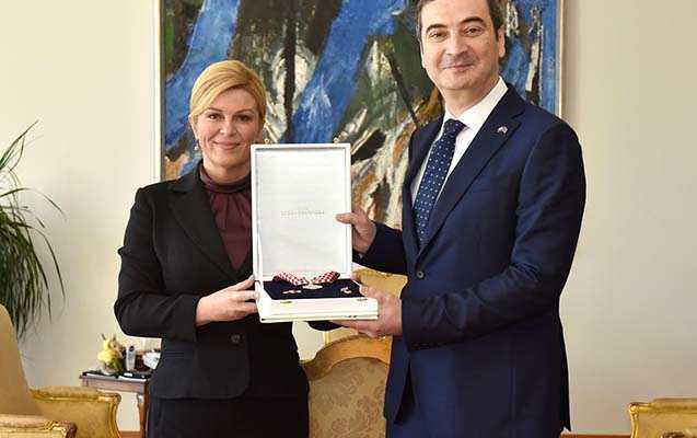Səfirimiz Xorvatiyanın ali ordeni ilə təltif edildi -  FOTOLAR