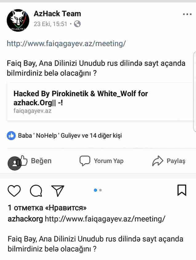 Faiq Ağayevə KİBER HÜCUM:   Düz yolu azmış gənclərimizin...