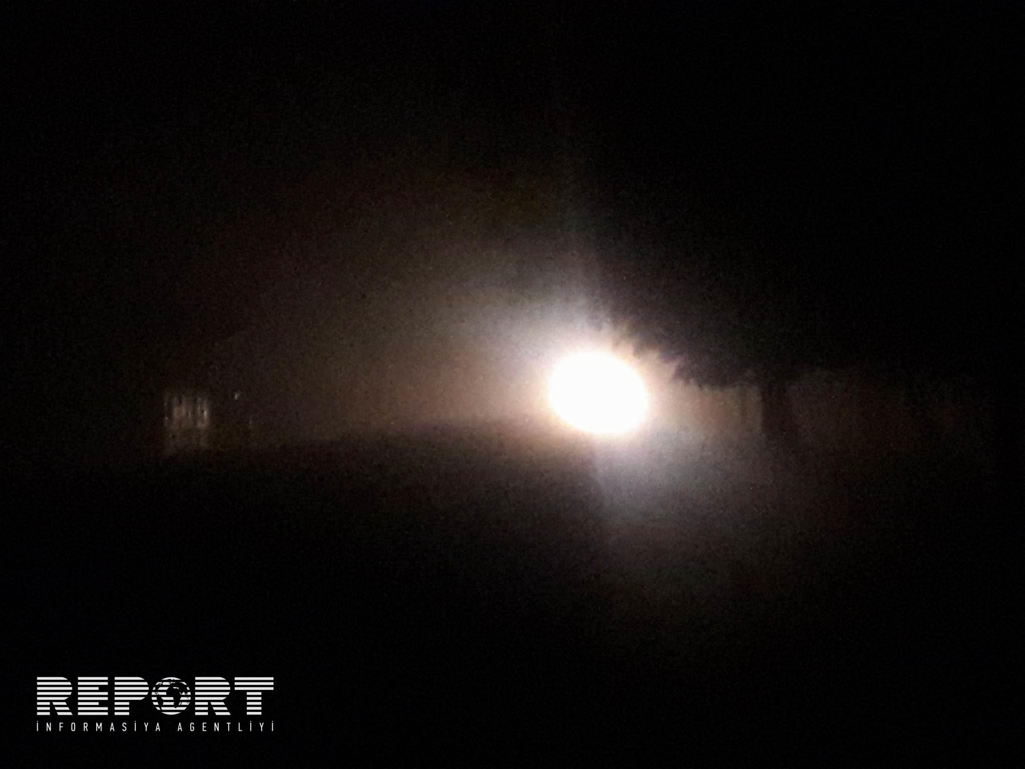 Rayonu duman bürüdü, maşınlar çətinliklə hərəkət edir - FOTO