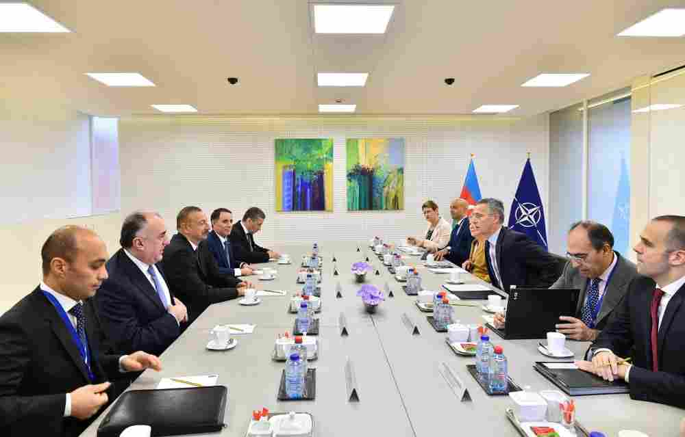 İlham Əliyev NATO-nun baş katibi ilə görüşdü - FOTO